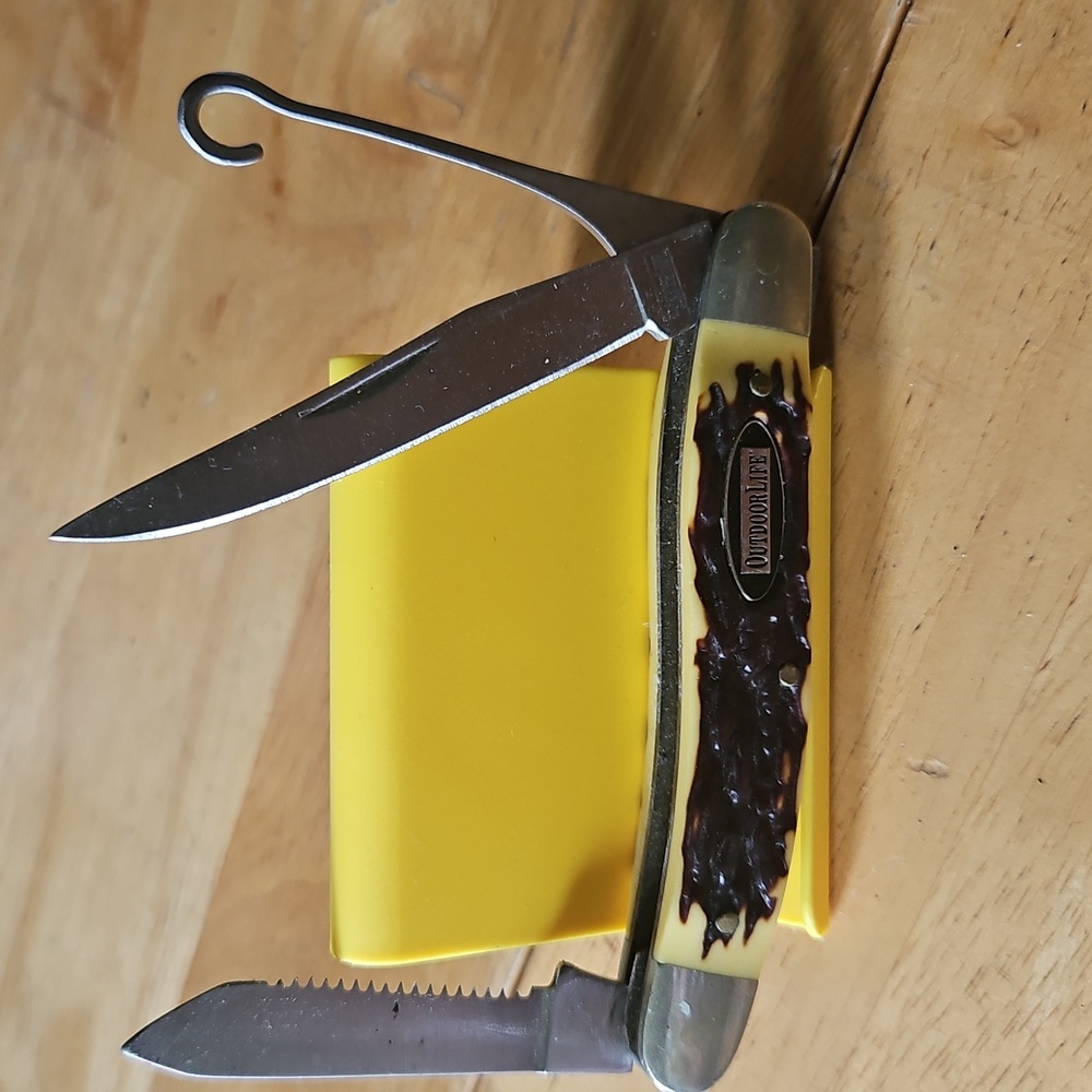Outdoor Life Multi-Tool with Yellow Handle